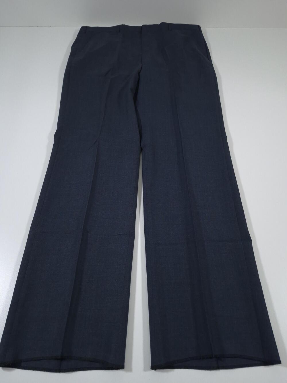 Palm Beach Dress Pants Mens 38x36 Blue Wool Flat Front Super 100 Classic Fit NWT